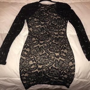Lace black dress